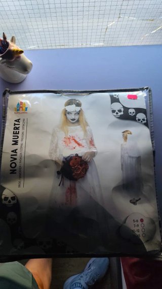 Disfraz de Novia Muerta Talla 5-6