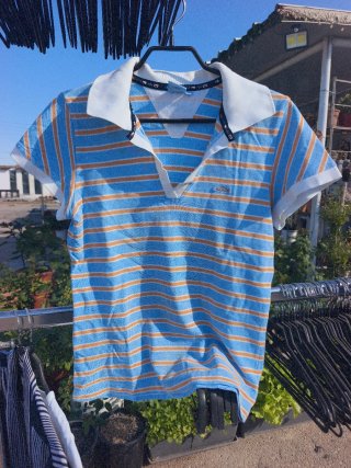 Camiseta de Manga Corta a Rayas