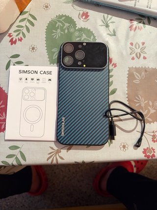 Funda iPhone Simsonlab Fibra de Carbono