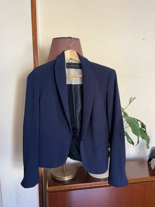 Blazer Azul Marino Zara Basic