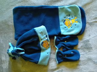Set inverno per bambini Lunnis (berretto, sciarpa, guanti)