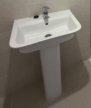 Lavabo Roca Dama con Pedestal y Grifo