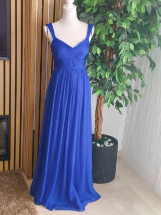 Vestido de fiesta largo azul Tintoretto