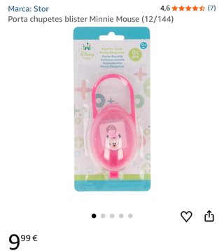 Portachupetes Minnie Mouse Stor