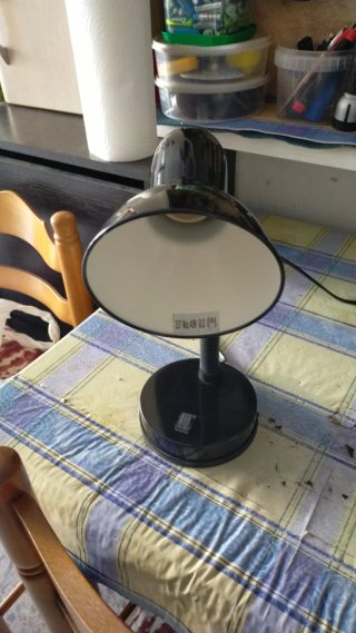 Flexo de escritorio negro