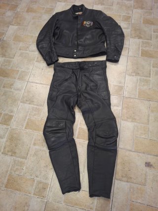 Mono Moto Cuero MQP Vintage 2 Piezas Talla 52
