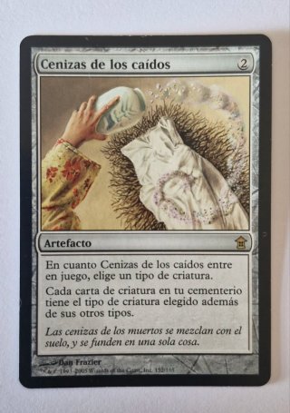 Carta Magic Cenizas de los caídos