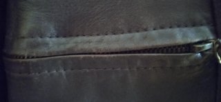 Chaqueta de cuero marrón