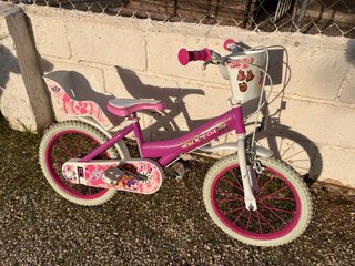 Bicicleta Infantil 16 Patrulla Canina Skye rosa