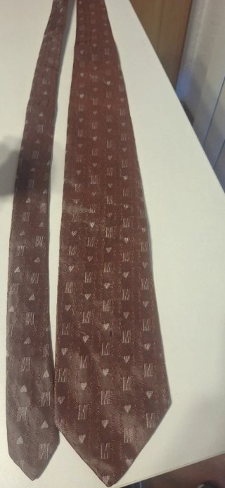 Corbata Marrón con Estampado