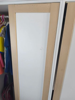 Armario de puertas correderas blanco