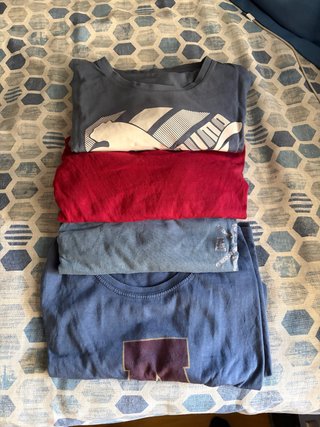 Pack 4 Camisetas Talla S (P&B, Springfield)