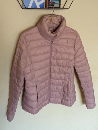 Abrigo acolchado rosa