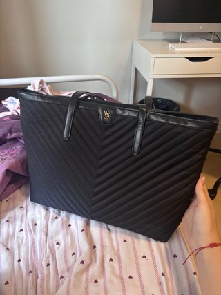Bolso Tote Victoria's Secret Negro