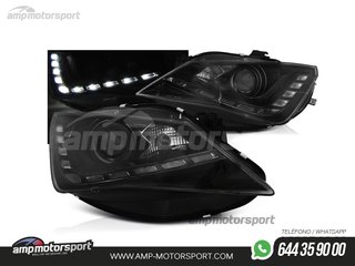 FAROS DELANTEROS LUZ DIURNA LED REAL DRL PARA SEAT IBIZA 6J