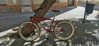 Bicicleta Cruiser Roja
