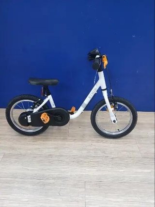 Bicicleta 14 pulgadas niños 3-5 Años Discover 100 Blanco