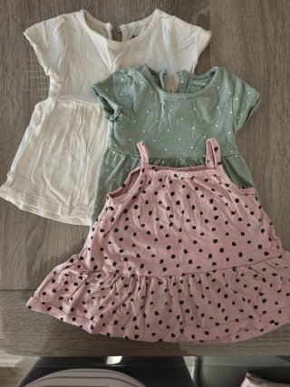 Lote 3 vestidos de verano para bebé
