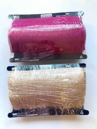 2 Rollos de Flecos de 9cm
