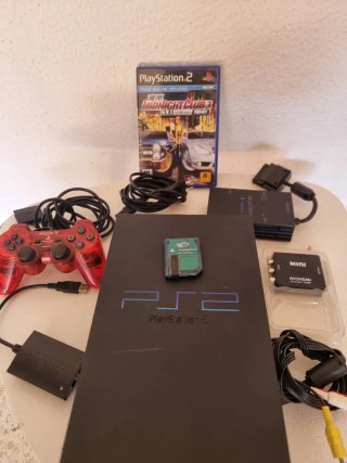 Consola Sony PlayStation 2 (PS2) con accesorios