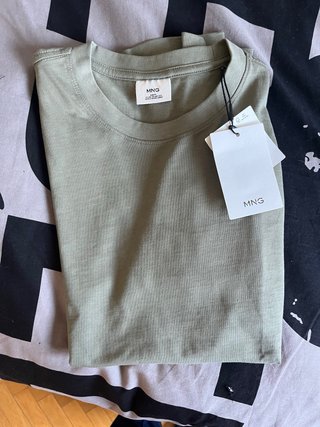 Camiseta Mango Verde Talla S