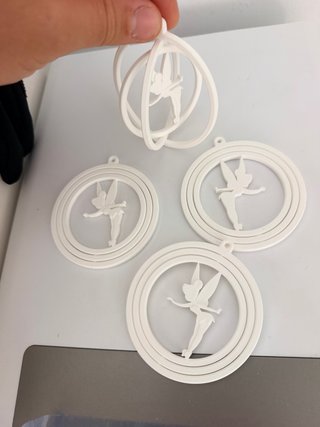 4 Adornos de Navidad Campanilla para el arbol