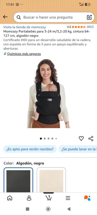 Mochila Portabebés Momcozy