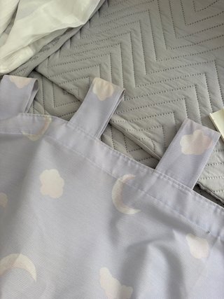 2 Cortinas Infantiles Celestes