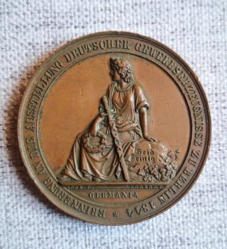Medalla Conmemorativa Berlín 1844 ferrocarril
