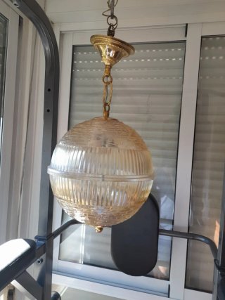 Lámpara de Techo Esférica de Cristal