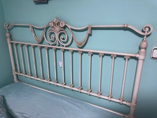 Cabecero de Metal Blanco para Cama 135