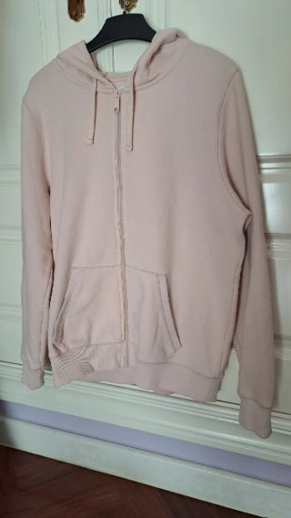 Sudadera Rosa con Cremallera Talla M