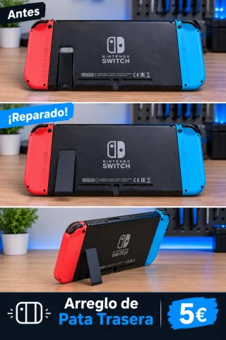 ¡REPARACIÓN! Pata trasera Nintendo switch