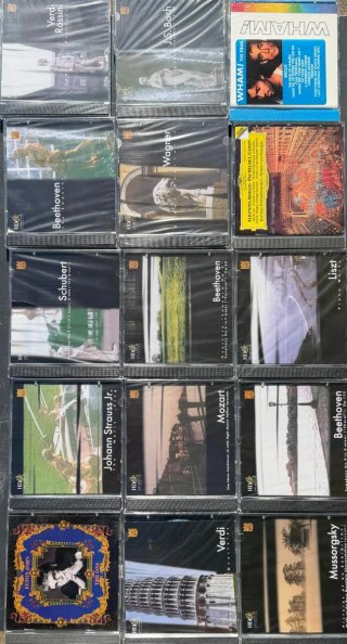 Lote de 15 CD de música clásica y pop