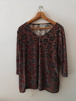 Camiseta Estampada Manga Francesa