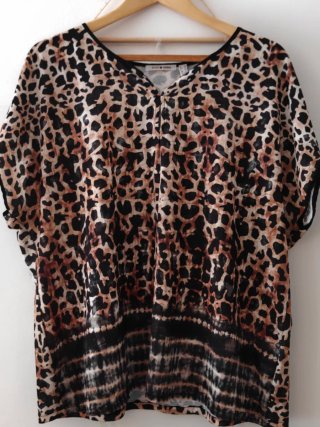 Camisa Manga Corta Animal Print