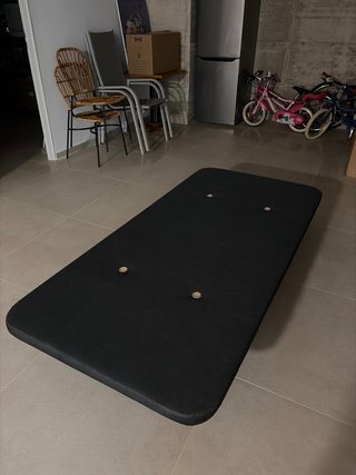 Base Tapizada 90cm Negra