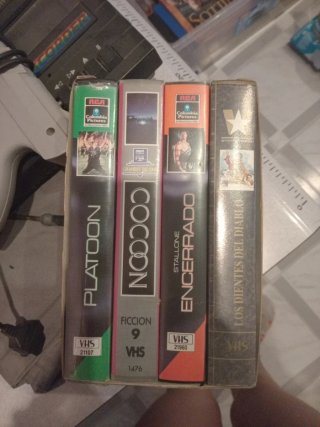 Lote de 4 Películas en VHS