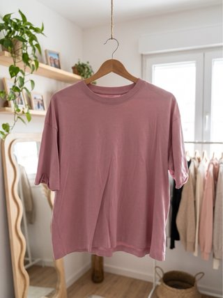 Camiseta Rosa Básica