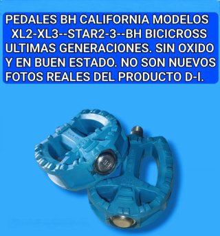 Pedales BH California y Bicicross azules