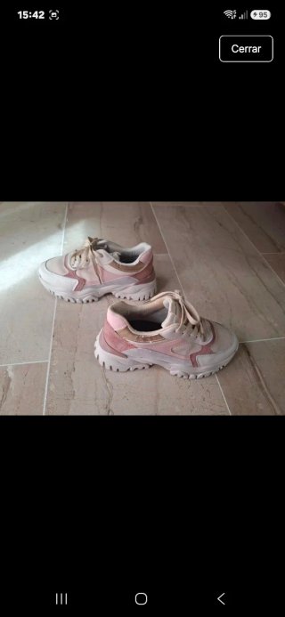 Zapatillas Deportivas Rosa y botas cortas de tacón