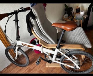 Bicicleta Plegable Btwin Blanca