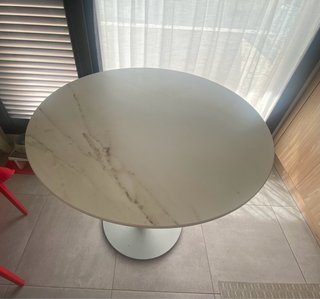 Tapa redonda 70 porcelánico veta marrón mate BHM