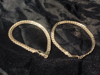 Pack de 2 Pulseras 925 Eslabones Plateadas Plata