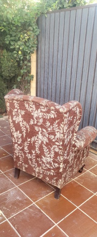 Butaca con estampado floral