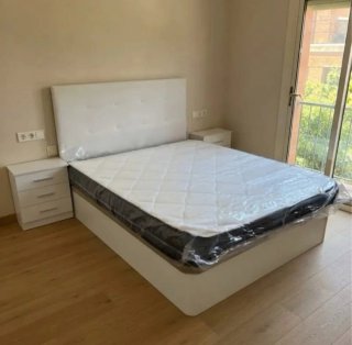 Canapé Abatible Blanco con Cabecero