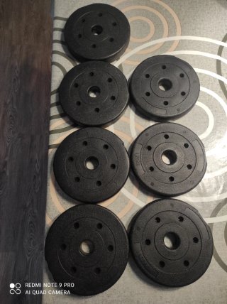 Set de 7 Discos de Pesas de 1,25kg
