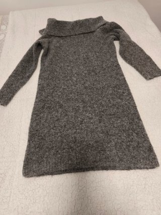 Vestido de invierno gris
