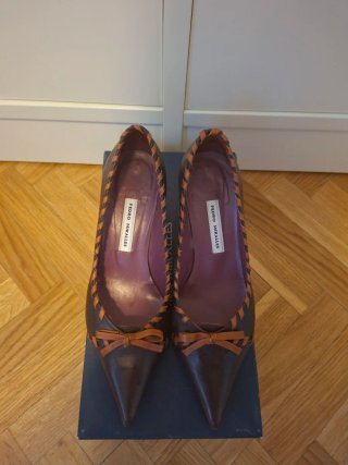 Zapatos marrones de tacón Pedro Miralles T35