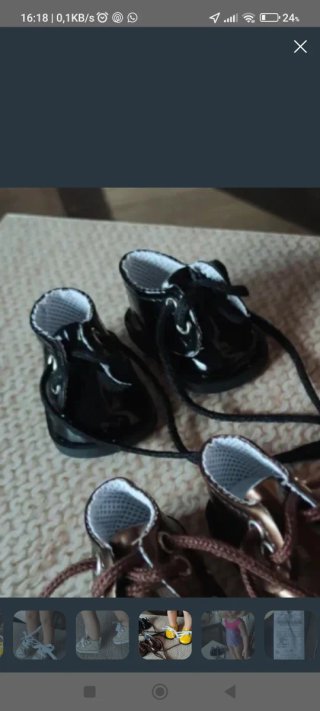 Zapatos para muñeca Paola Reina